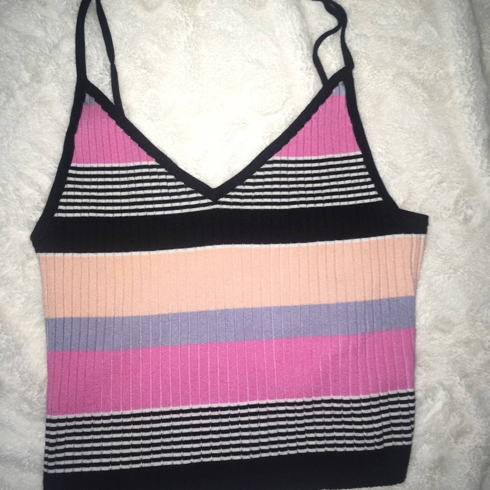 Pacsun striped pink shirt